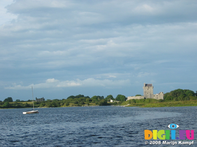 26931 Dunguaire Castle and boat from Kinvara